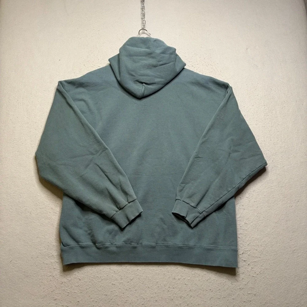 Nike Hoodie Mens Large Green Vintage 90s Made in USA Embroidered Swoosh Faded